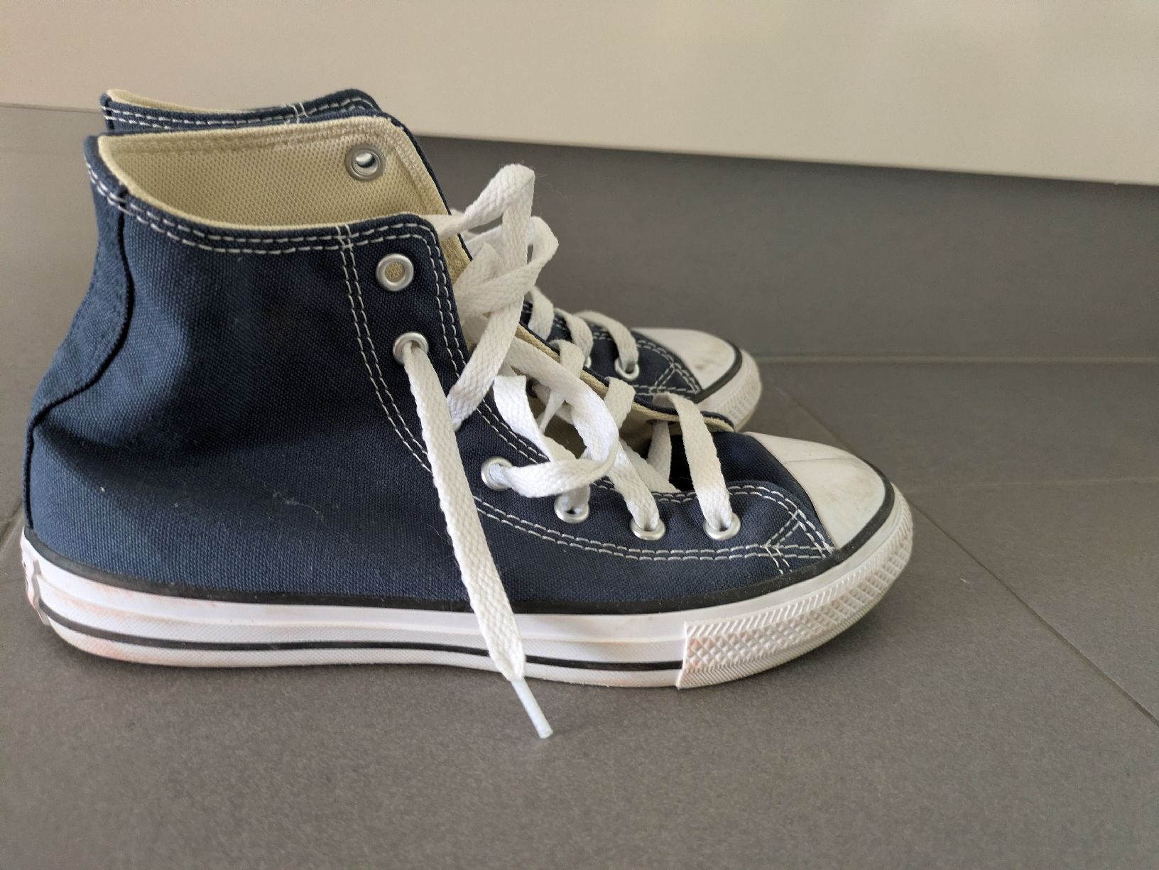 Converse Herrenschuhe: converse bleu, tissu, 35 – Gebraucht aus Ittigen von Flopom