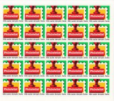 Vignetten-Bogen "Philatelist", ungefaltet und postfrisch**