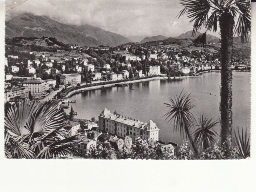 Ansichtskarten: Lugano Paradiso 1956 – Gebraucht aus Bürglen TG von StampGraf