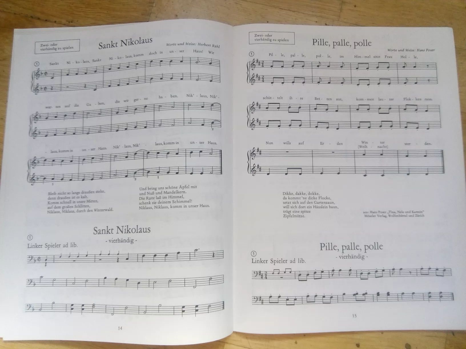 Libri: Weihnachtslieder-Buch (Peter Heilbut) Klavier 2 oder 4händig – Usato da St.Gallen venduto da elk2022 5
