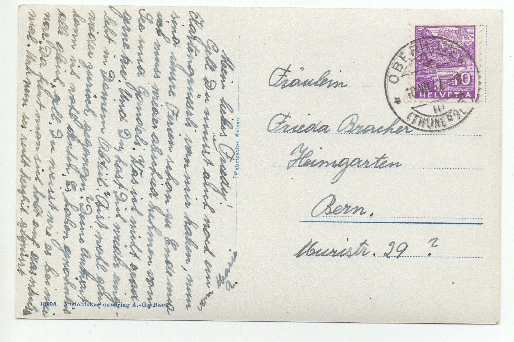 Cartoline postali: HILTERFINGEN – Usato da Jona venduto da philajona 1