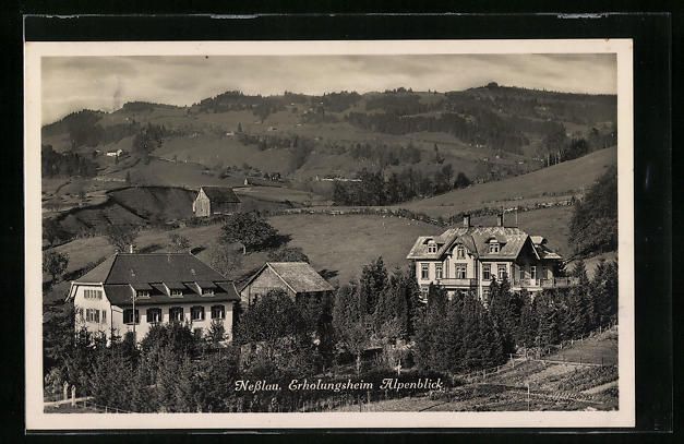 Cartoline postali: AK Nesslau, Erholungsheim Alpenblick – Usato da Berlin venduto da bartko-reher