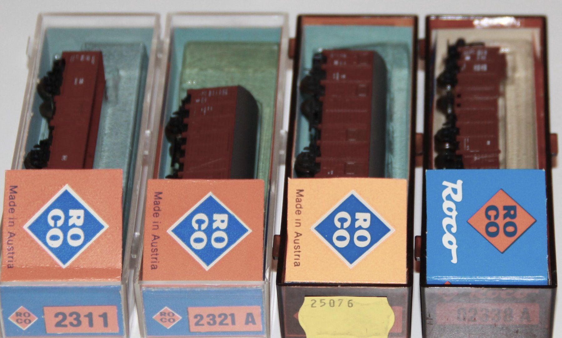 Roco Modelleisenbahnen: Roco Spur N - Set mit 4 Güterwagen - aus Sammlung – Gebraucht aus Giebenach von eurosportler 1