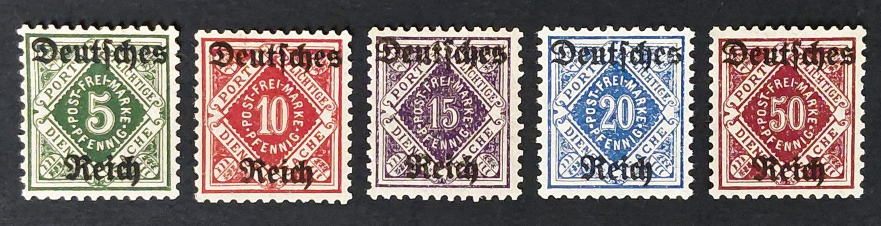 Alle Briefmarken: Deutsches Reich Dienstmarken 1920** – Neu (gemäss Beschreibung) aus Ebikon von smartbox