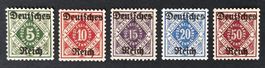 Deutsches Reich Dienstmarken 1920**