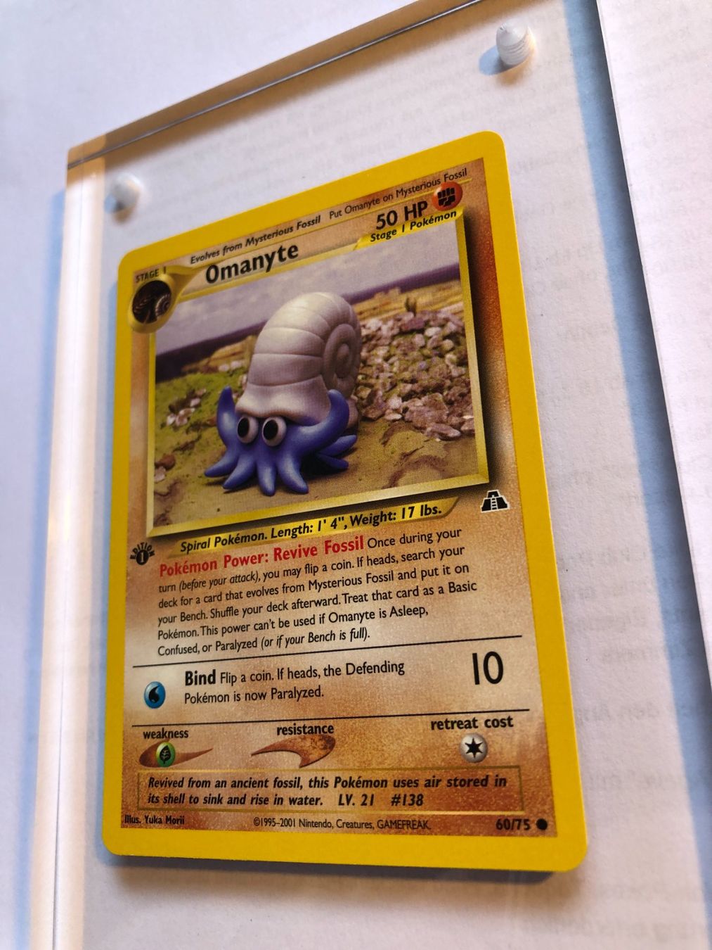 Carte collezionabili: Omanyte 1st Neo Discovery - MINT - ab 1.- – Usato da Giubiasco venduto da dan_pr8b 2