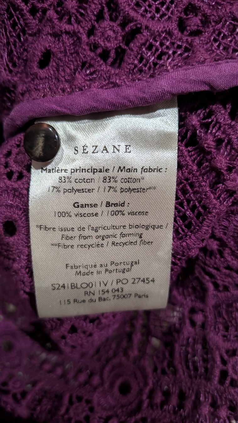 Sezane Chemisiers: Blouse Sézane Gaya – Neuf (Voir description) à Bulle par myerly 4
