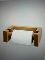 Wooden Toilet Roll Holder - Solid Oak Wood!