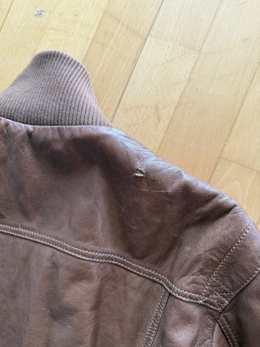 Giacche: Braune Vintage-Lederjacke, Grösse L – Usato da Wangen SZ venduto da Simi_diet 3