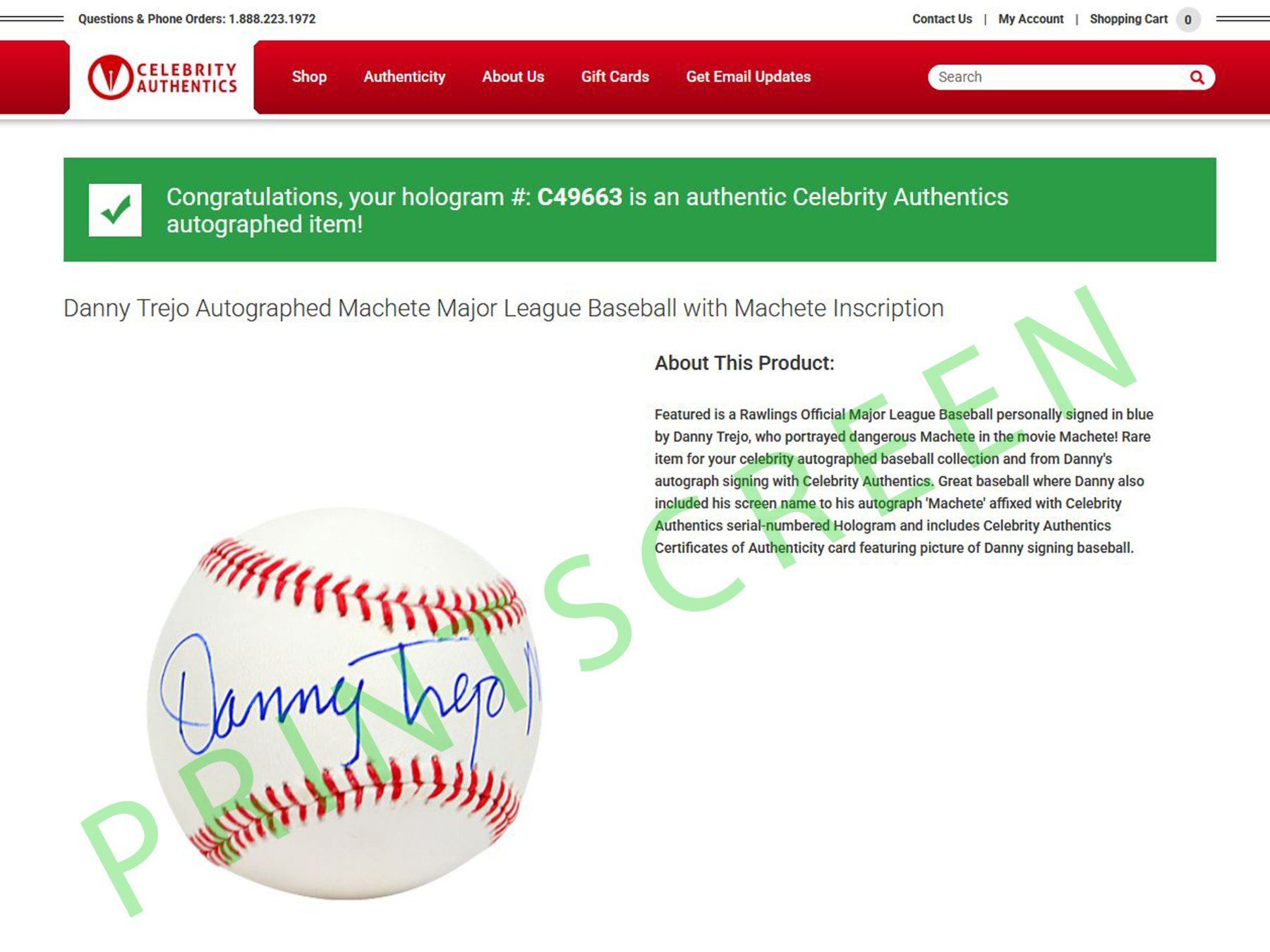 Autogramme: DANNY TREJO AUTOGRAMM BASEBALL Machete Breaking Bad – Gebraucht aus Blauen von wosonst 7