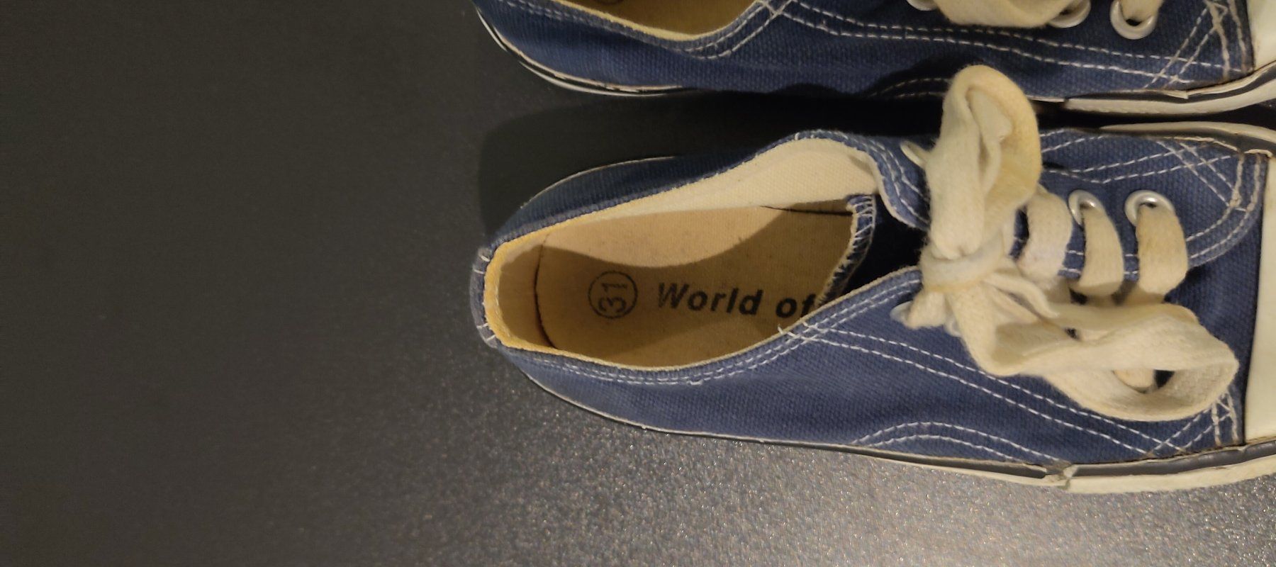 Scarpe per ragazzi: World of Basic Sneaker Stoffschuhe Blau Gr. 31 – Usato da Felben-Wellhausen venduto da AWDienstleistungen 1
