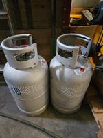2 x Alugas Aluminium Gasflasche 11kg leere 2021 27L Camping
