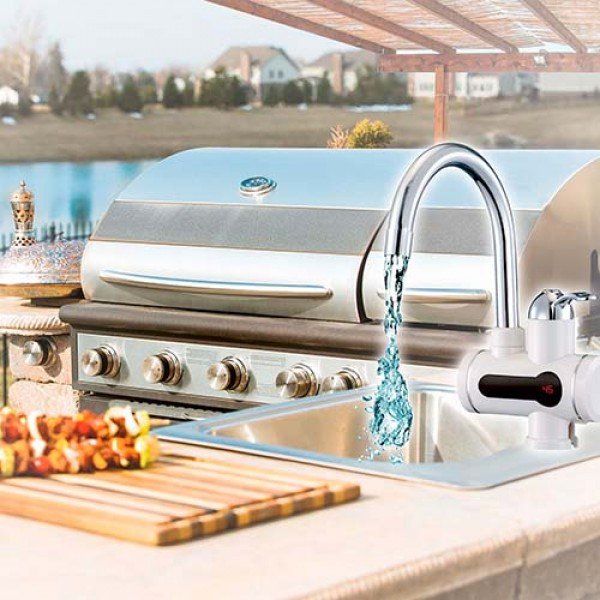 Armaturen: Digitaler Wasserhahn mit Durchlauferhitzer 230VAC – Neu und originalverpackt aus Horn von eykiriku 3