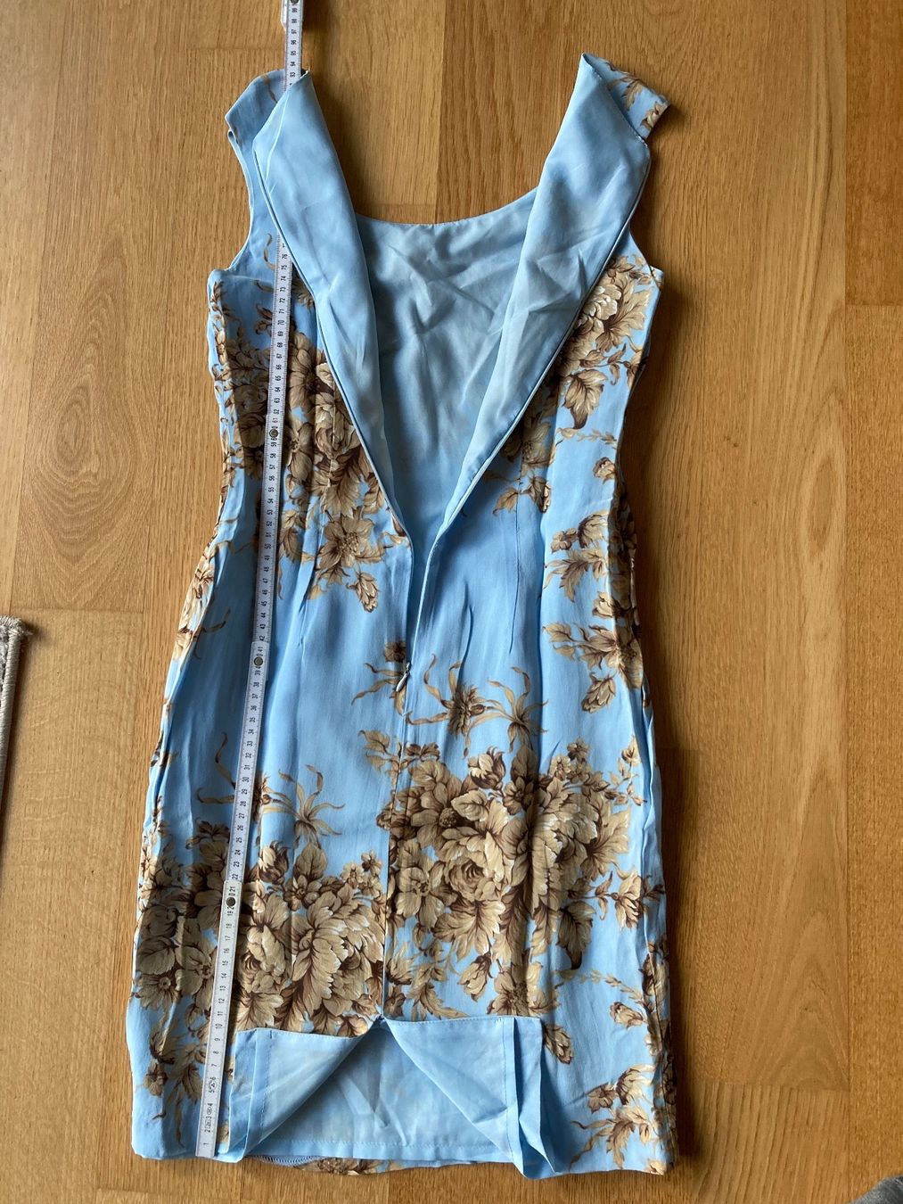 Vestiti: Elegantes Etui Kleid blau/beige – Usato da Stallikon venduto da dotka07 3
