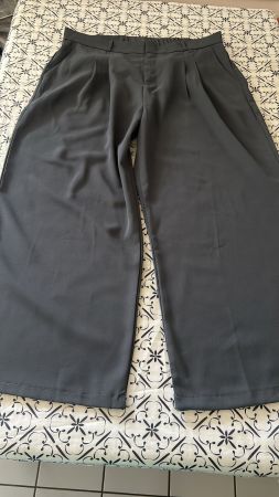 Pantaloni casual neri 2XL poliestere