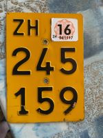 Töffli Nummernschild Kennzeichen ZH Puch Sachs Belmondo Pony