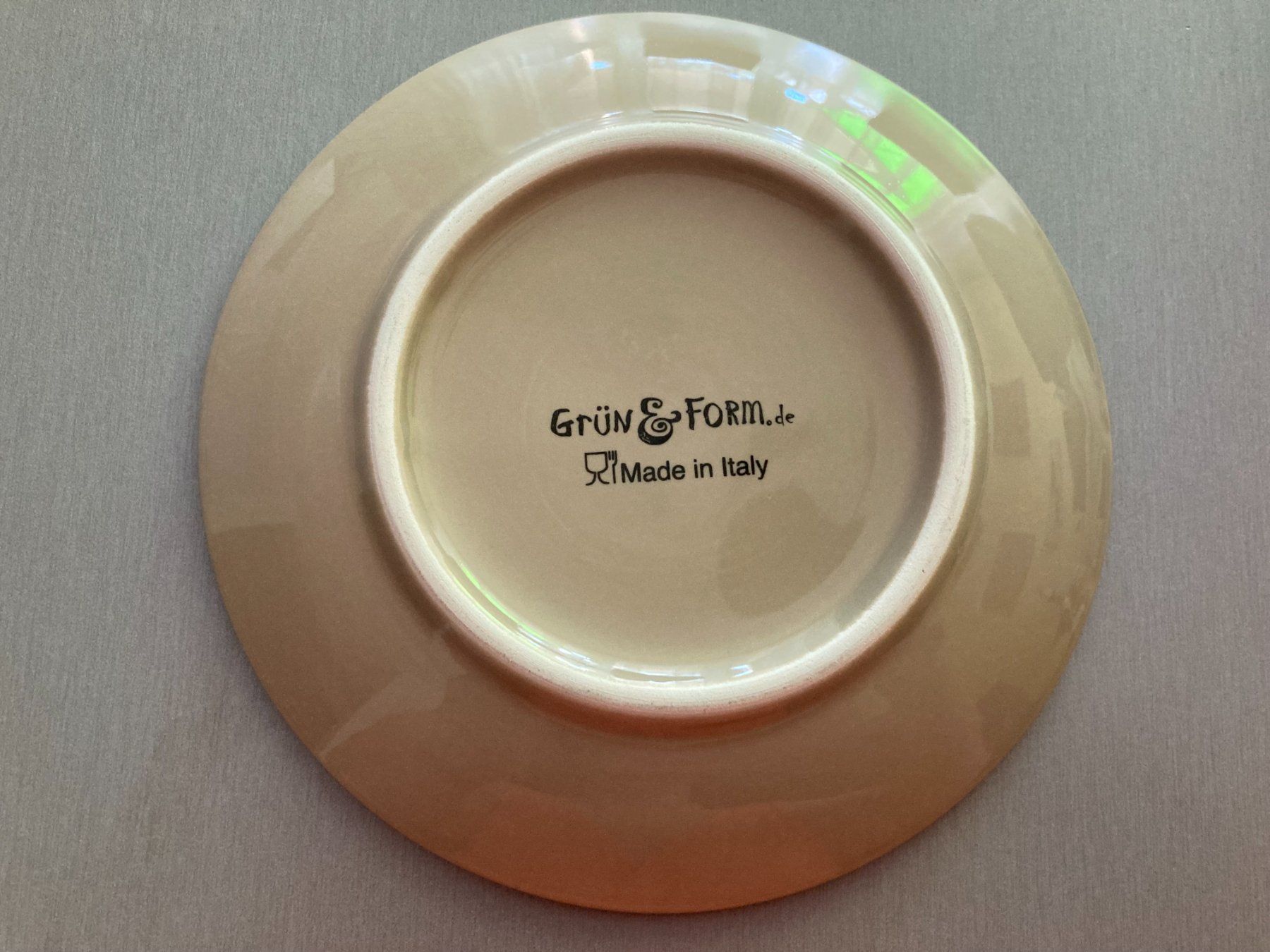Tassen: Tasse mit Unterteller, Keramik, beige – Gebraucht aus Obfelden von miau68 2