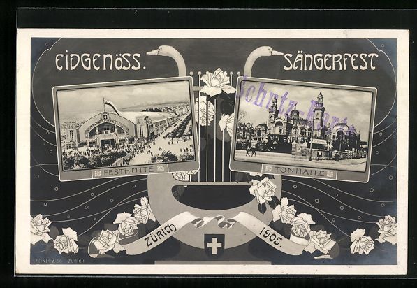 Cartes postales: Zürich, Eidgenössisches Sängerfest 19 – D'occasion à Berlin par bartko-reher