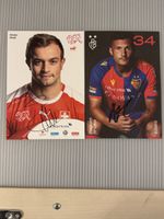 Xherdan Shaqiri & Taulant Xhaka - Cartes signées