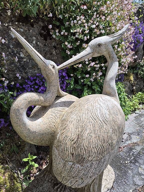 Skulpturen & Statuen: Steinskulptur Reiher Gartenskulptur – Gebraucht aus Uetliburg SG von Stein414