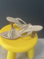 Ferragamo Sandalen, Beige, Gr. 41 - Sommer-Sale!