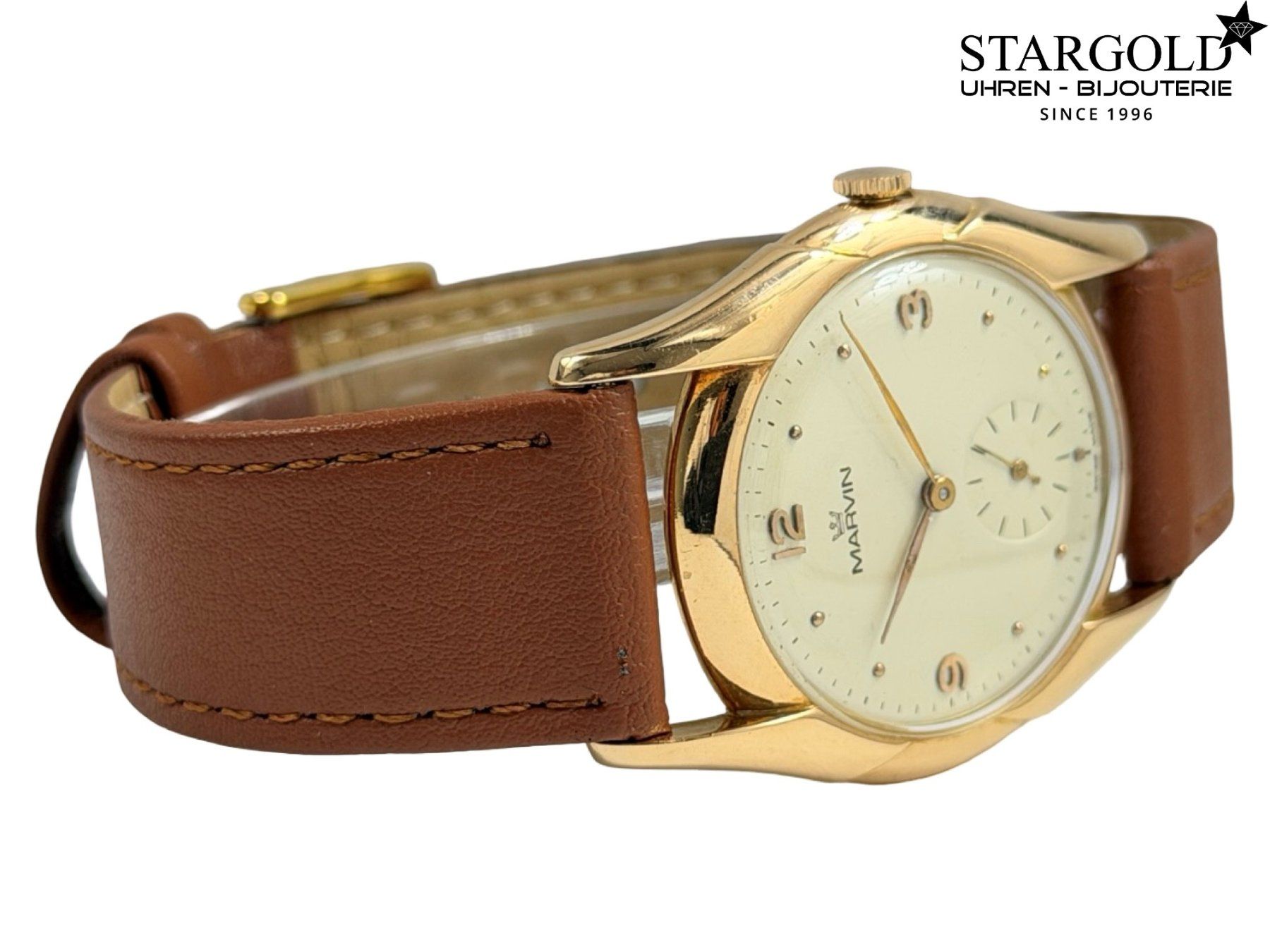 Marvin Orologi: Marvin Handaufzug Vintage Gold – Usato da Zürich venduto da Stargold-Uhren 2