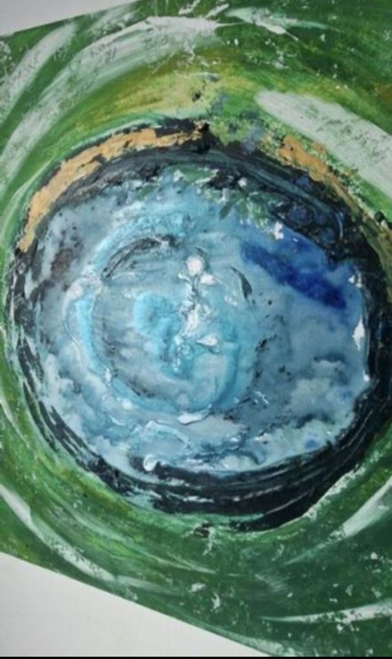 Dipinti: Gemälde " Das Auge" handmade 58×58 – Nuovo (secondo la descrizione) da Riehen venduto da Steinbock1970 4