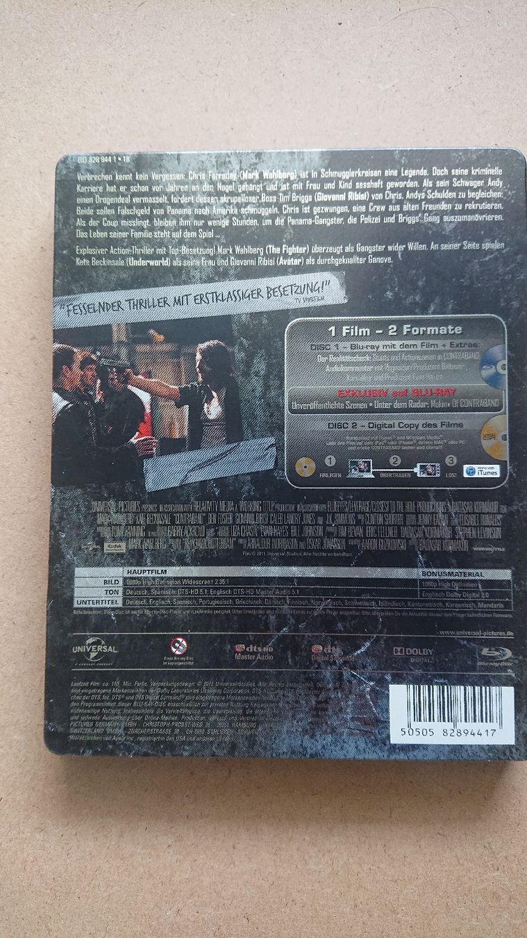 Alle DVDs: Contraband Steelbook Blu-ray  – Gebraucht aus Chur von FreakofRarity 1