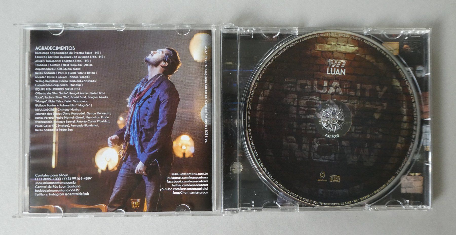 CD: CD Luan 1977, Luan Santana, 2016 – Usato da Watt venduto da Mandinka 1