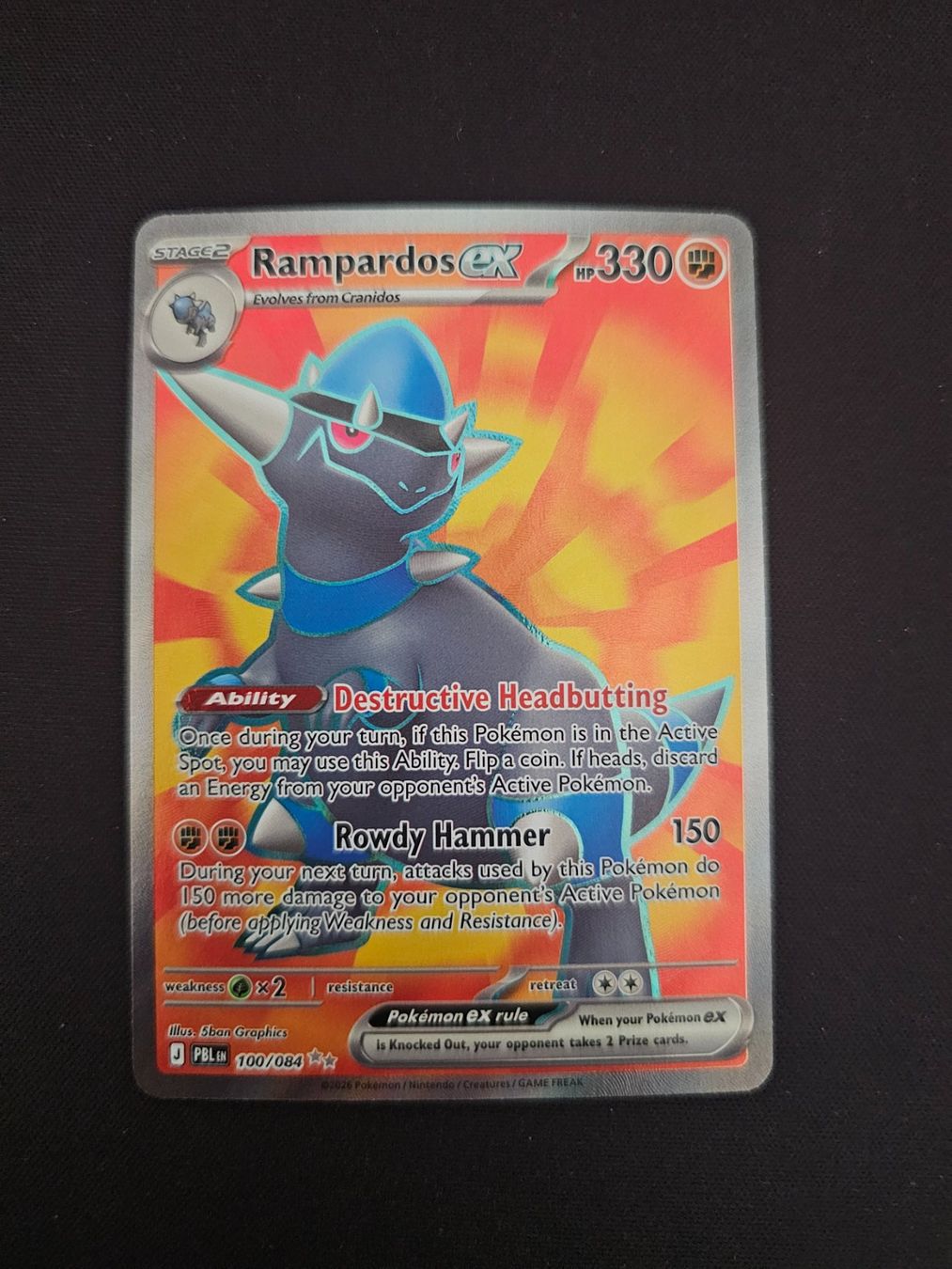 Pokémon Sammelbilder & Trading cards: Rampardos EN Pokemon – Gebraucht aus Lufingen von Argannon
