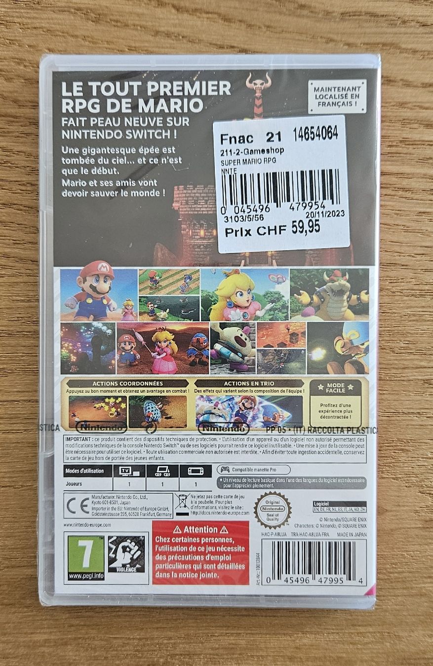 Jeux: Super Mario RPG - Switch - NEUF – Neuf avec emballage d'origine à Delémont par Max-VideoGames 1