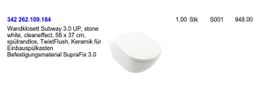 Villeroy & Boch Subway 3.0 Wand-WC, neuwertig