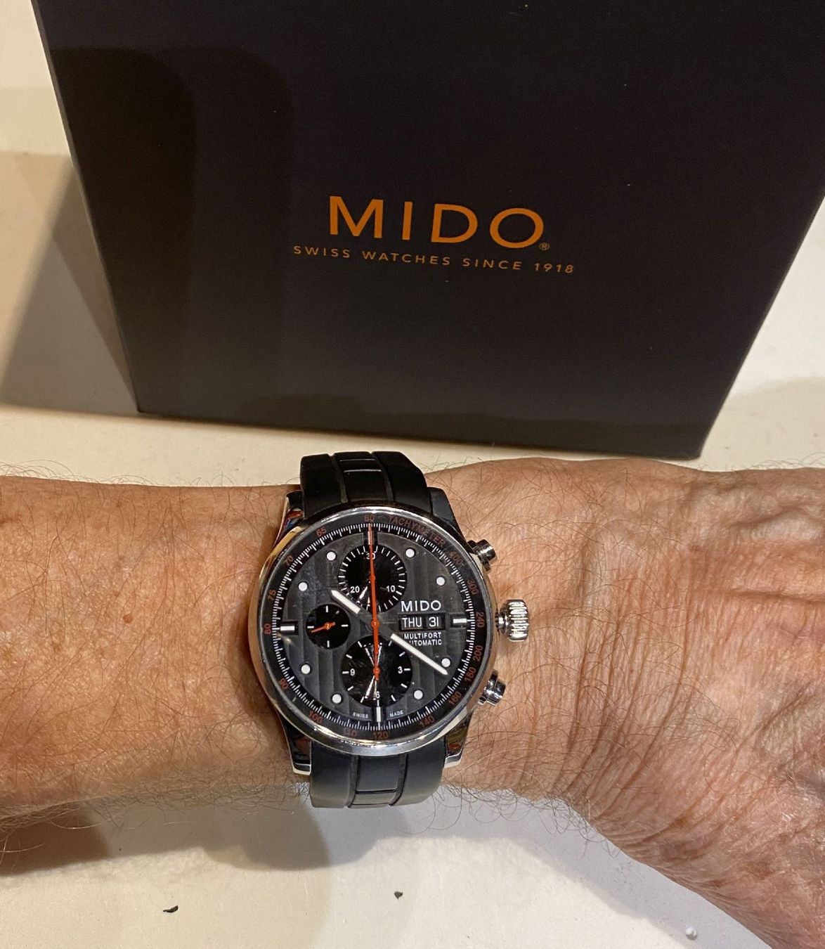 Mido Uhren: MIDO Multifort Automatic Chronograph in OVP – Gebraucht aus Sonceboz-Sombeval von Decolove 3