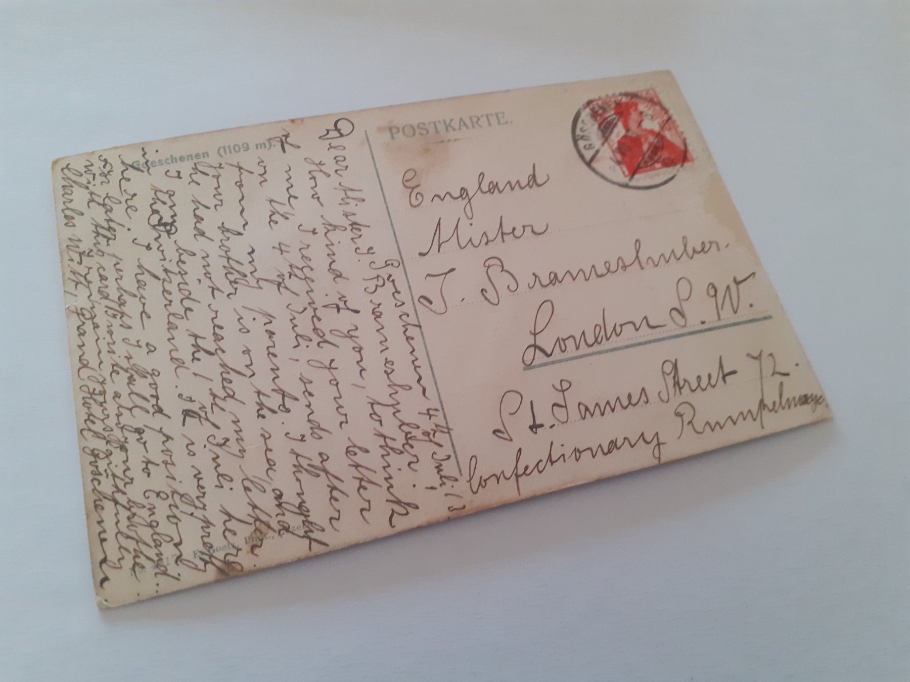Ansichtskarten: GOESCHENEN - 1913 – Gebraucht aus Winterthur von Ornyx7 1