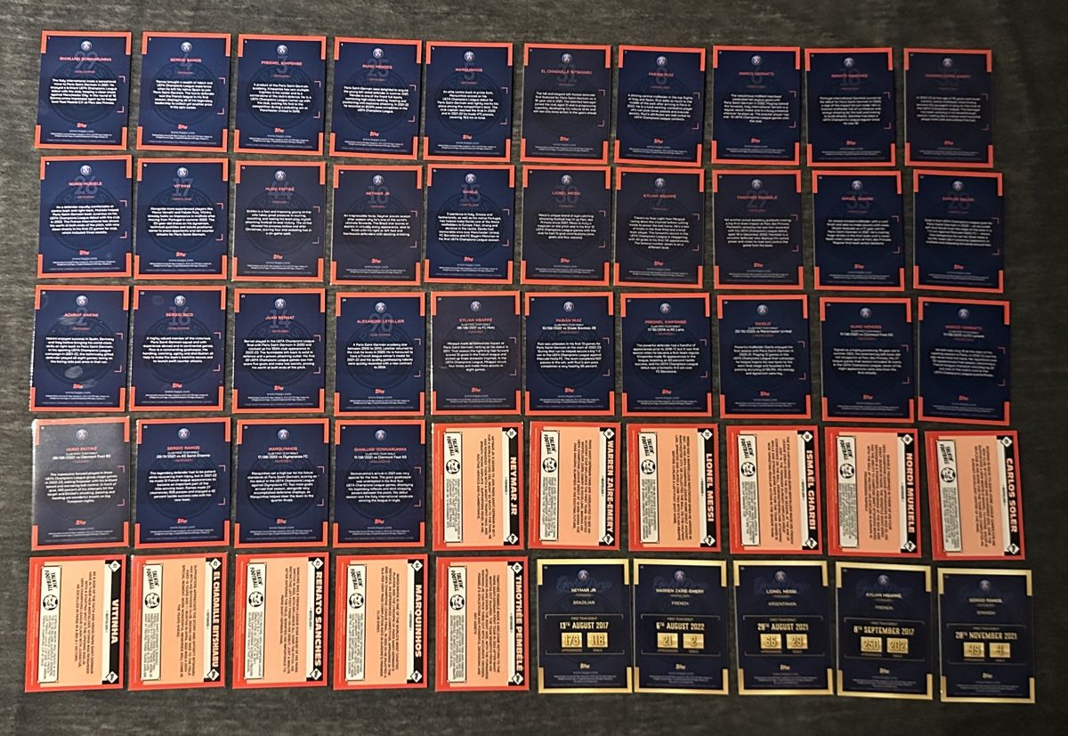 Topps Sammelbilder & Trading cards: PARIS SAINT GERMAIN TEAM SET SAMMLUNG 2023 – Neu (gemäss Beschreibung) aus Binz von Cediboy 3