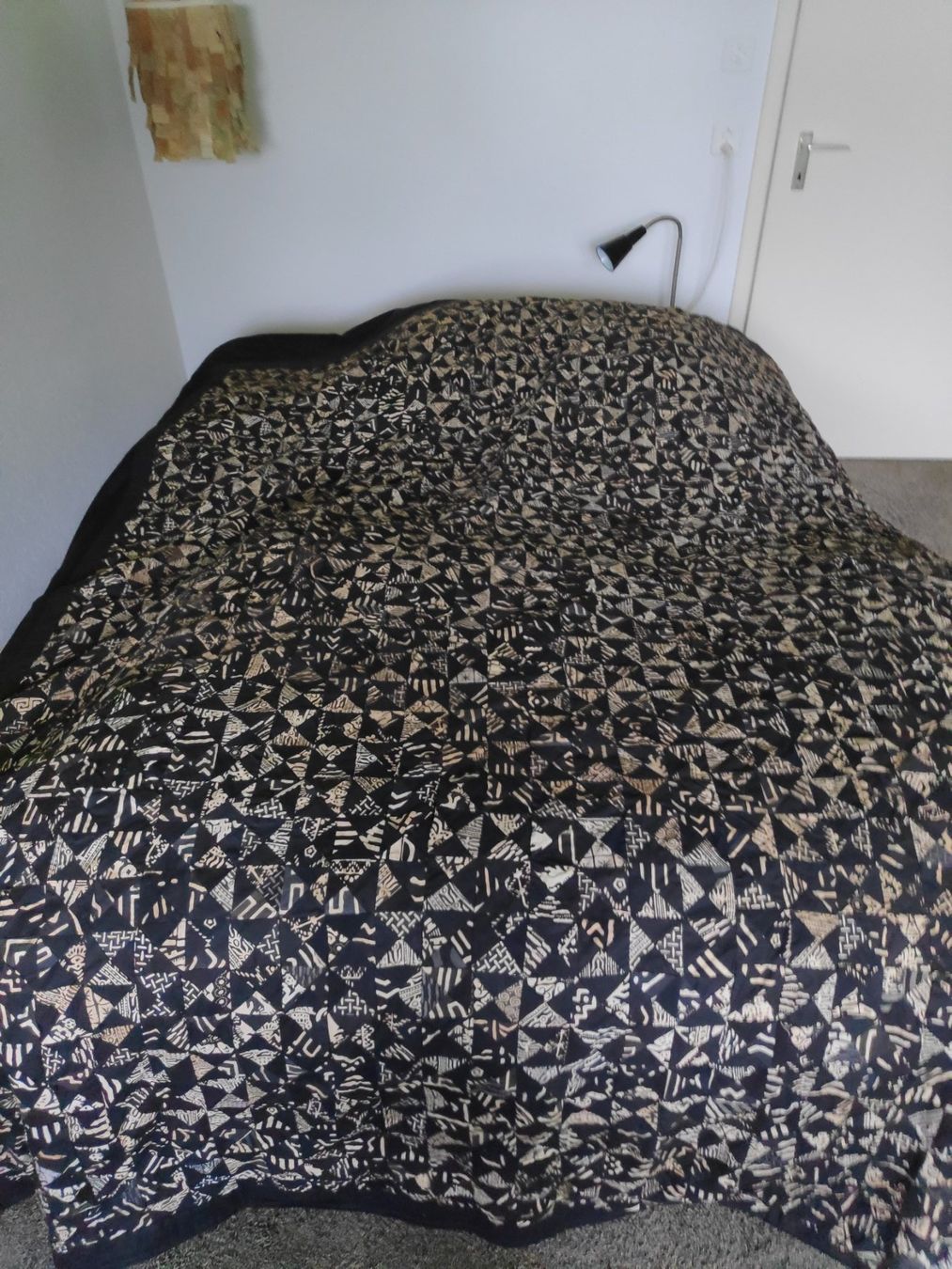 Coperte: Vintage Bettüberwurf Quilt Patchwork Doppelbett Handarbeit – Usato da Illnau venduto da Bab58blau 1