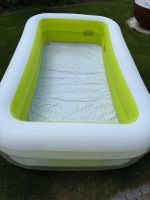 Grosser Kinderplansch-Pool Weiss-Grün Sommer Spass für di...