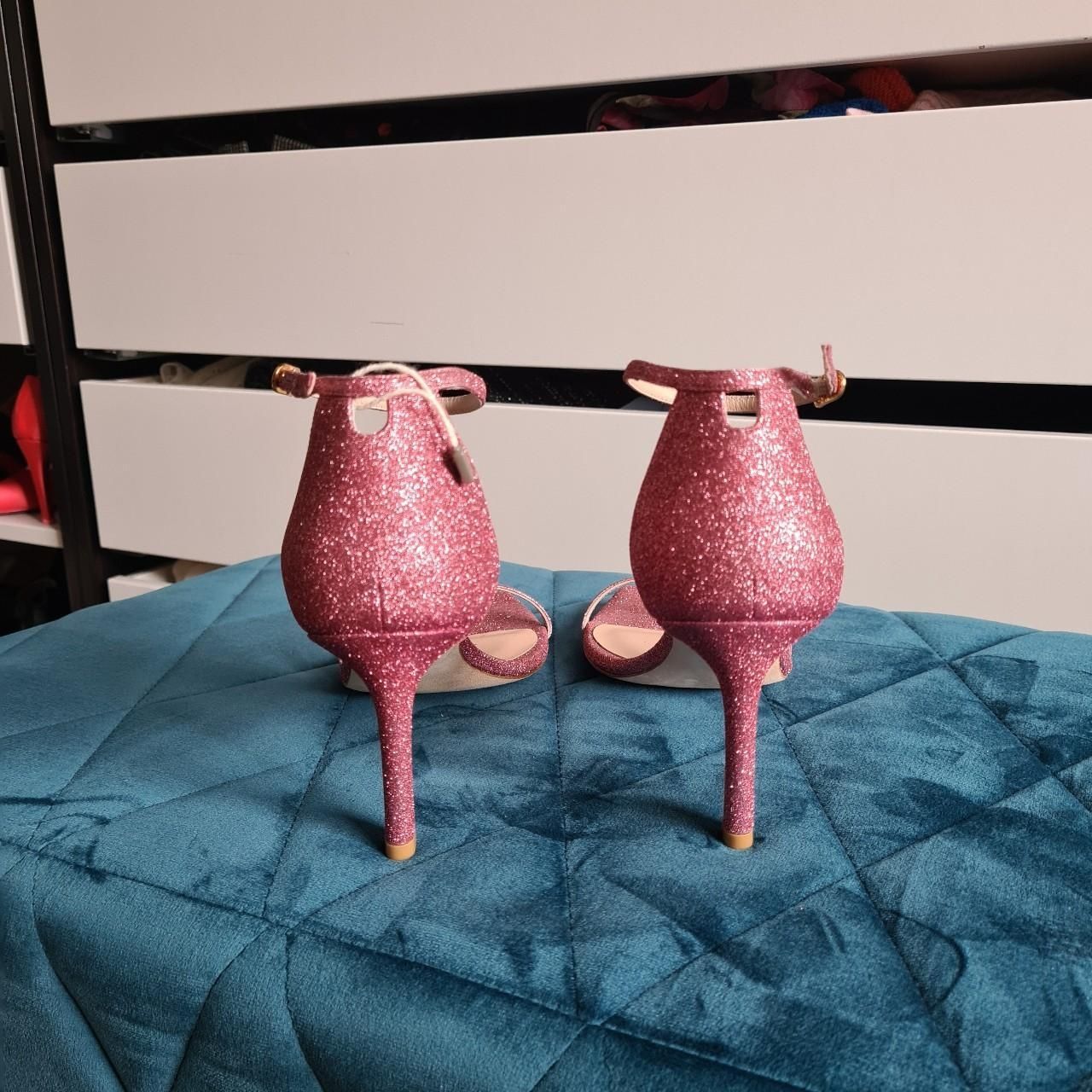 Stuart Weitzman Damenschuhe: Stuart Weitzman Sandalen Pink Glitter Gr 40 – Gebraucht aus Emmen von mak31 5