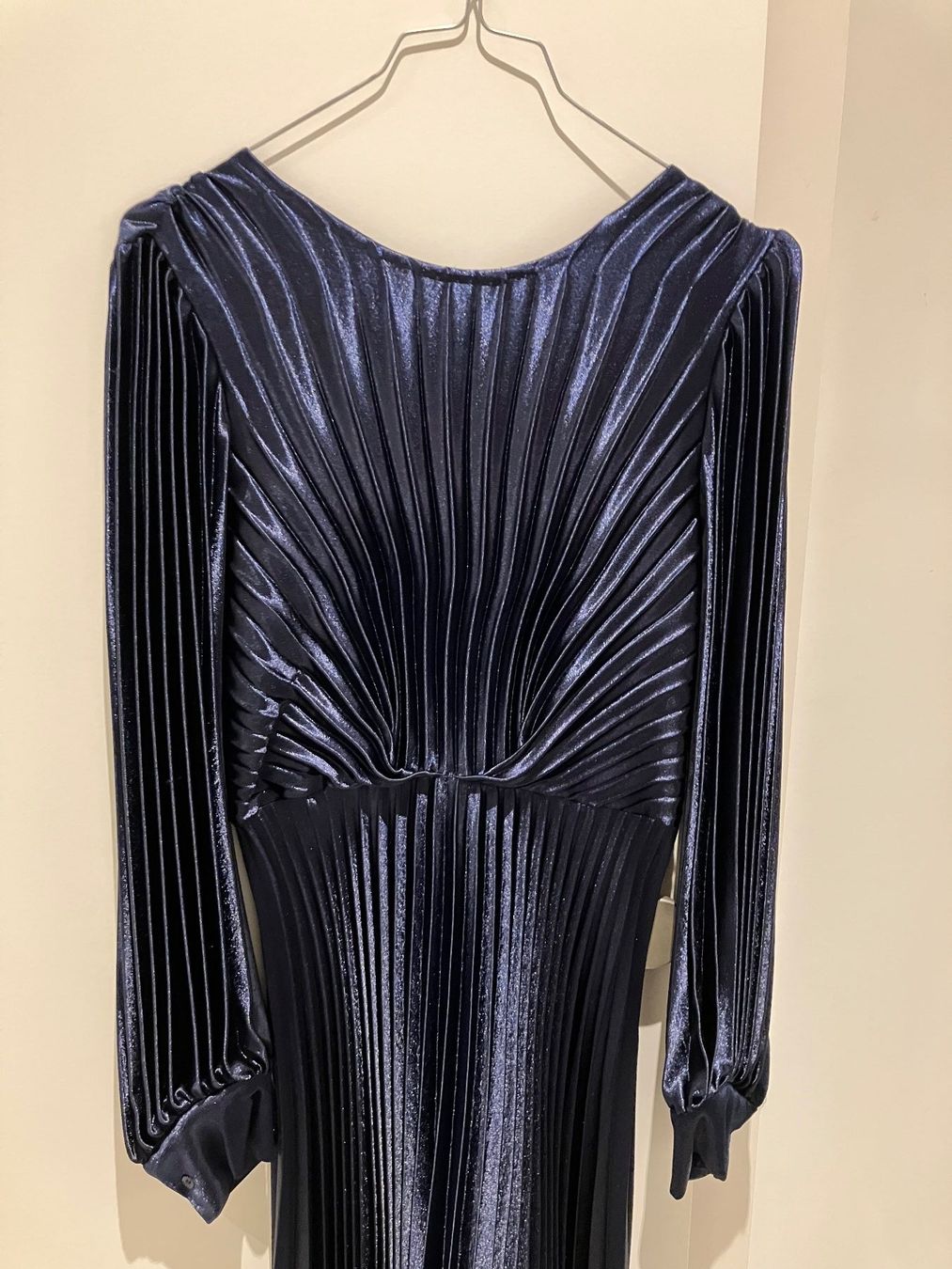 Sandro Vestiti: Sandro - robe de soirée bleue nuit décolleté dos – Usato da Vich venduto da SophieCo 1