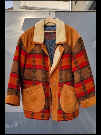 Vintage Angelo Litrico Lammfell-Jacke, Gr. XL