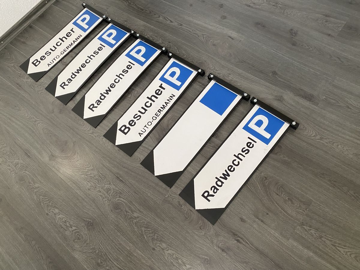 Insegne: 6 Parkwegweiser 20x60cm – Usato da Hägglingen venduto da kar_v9qf 7