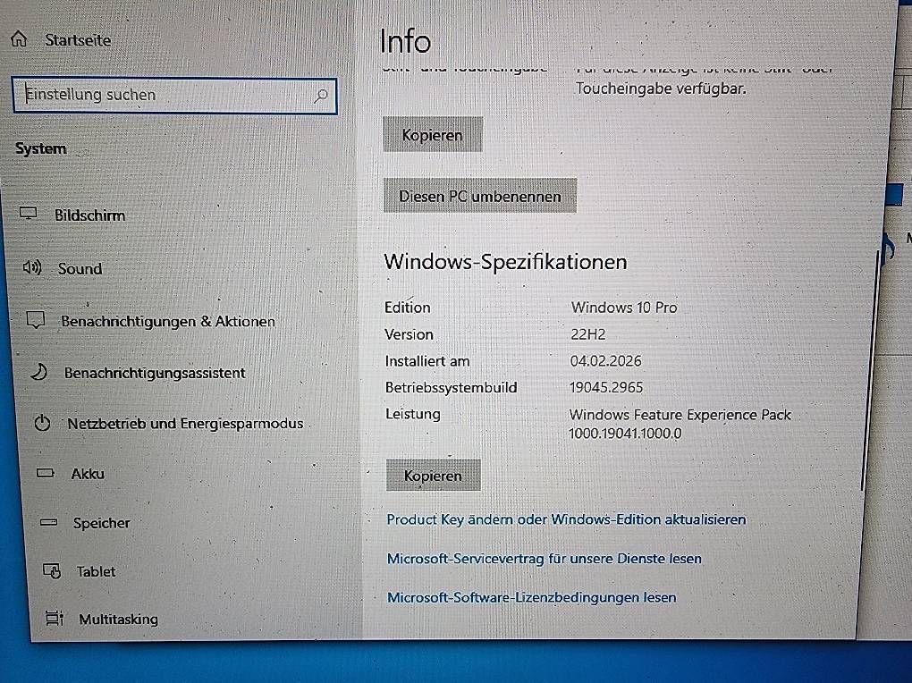 Sandisk Harddisks: SanDisk 256 Gb SSD Festplatte Mit Windows 10 Pro – Gebraucht aus Domat Ems von Ot5110 4