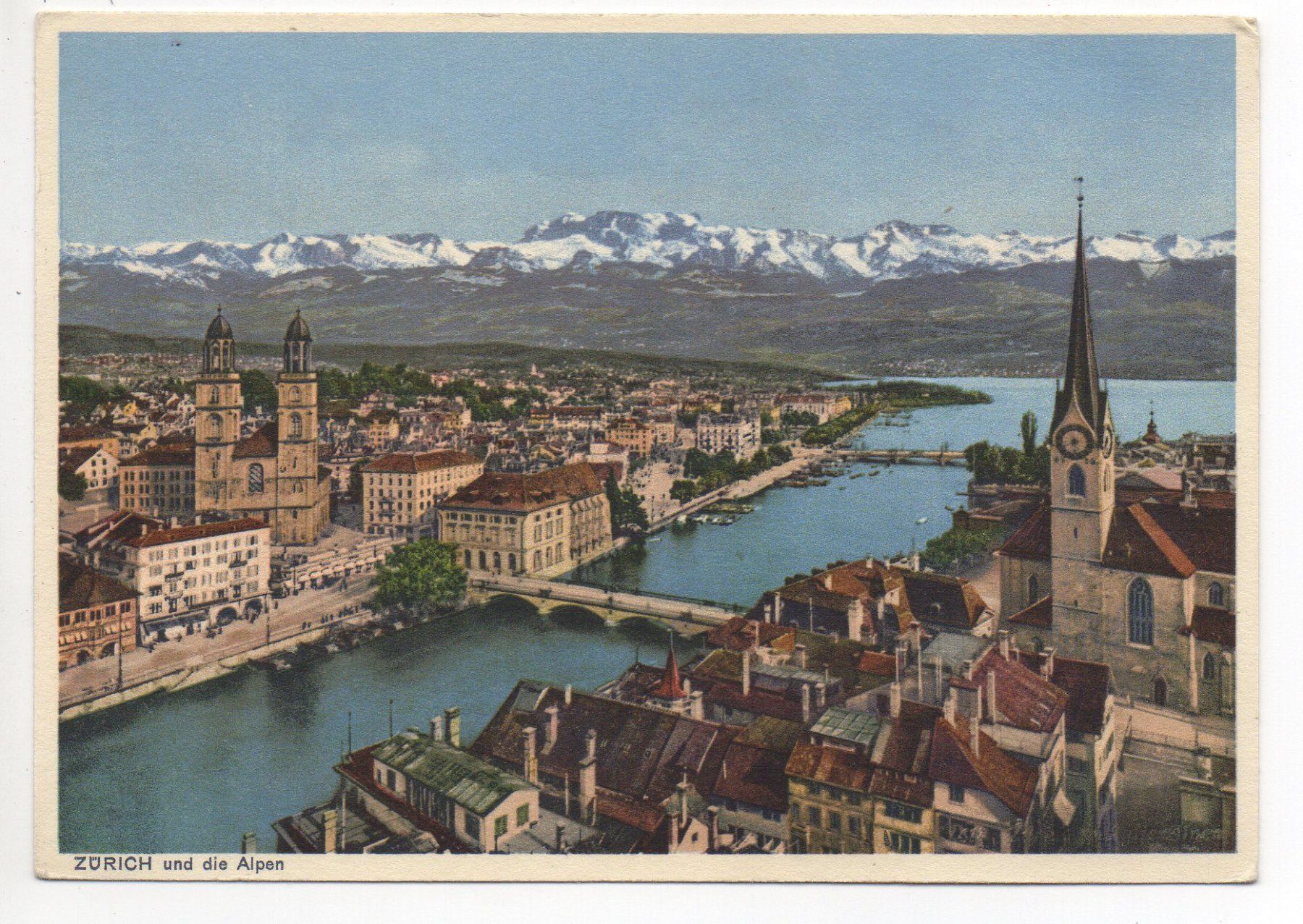 Cartoline postali: 3 Stk. Ansichtskarten ZÜRICH – Usato da Jona venduto da philajona 2