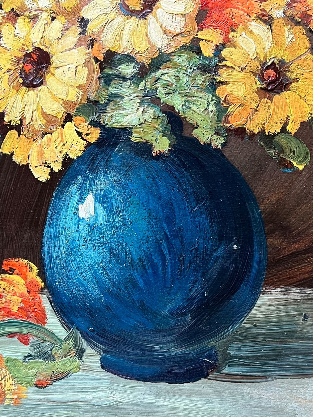 Dipinti: J. Brütsch Gemälde Blumenstillleben – Usato da Adliswil venduto da buch_und_kunst 3
