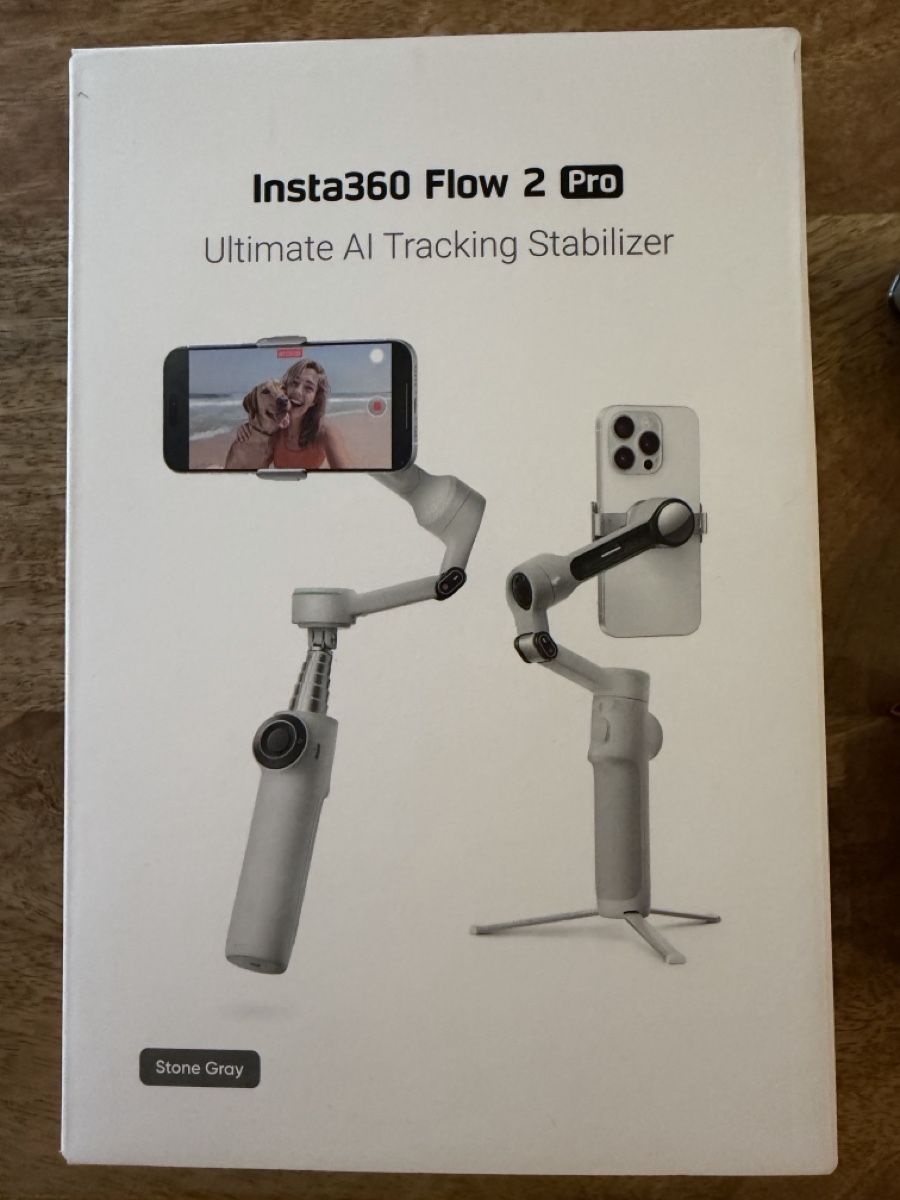 Insta360 Treppiedi & Teste: Insta360 Flow 2 Pro Stabilisator Stone Gray neu – Usato da Arisdorf venduto da zyrkn