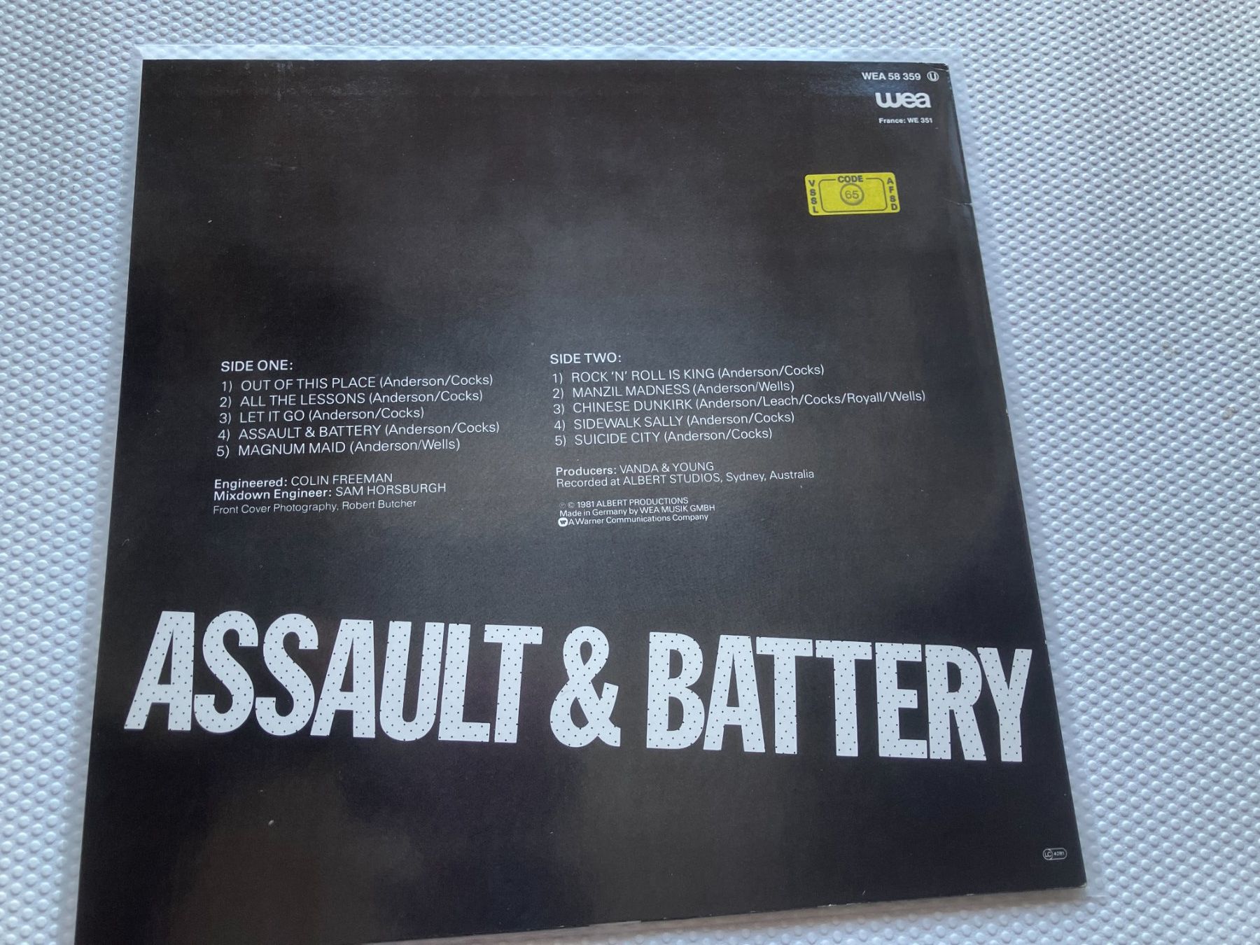 Dischi in vinile: Rose Tattoo – Usato da Aarwangen venduto da Jukebox3 2