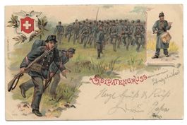 Militär PK: Soldatengruss m. Stpl. Kommando d. Bataillon 62
