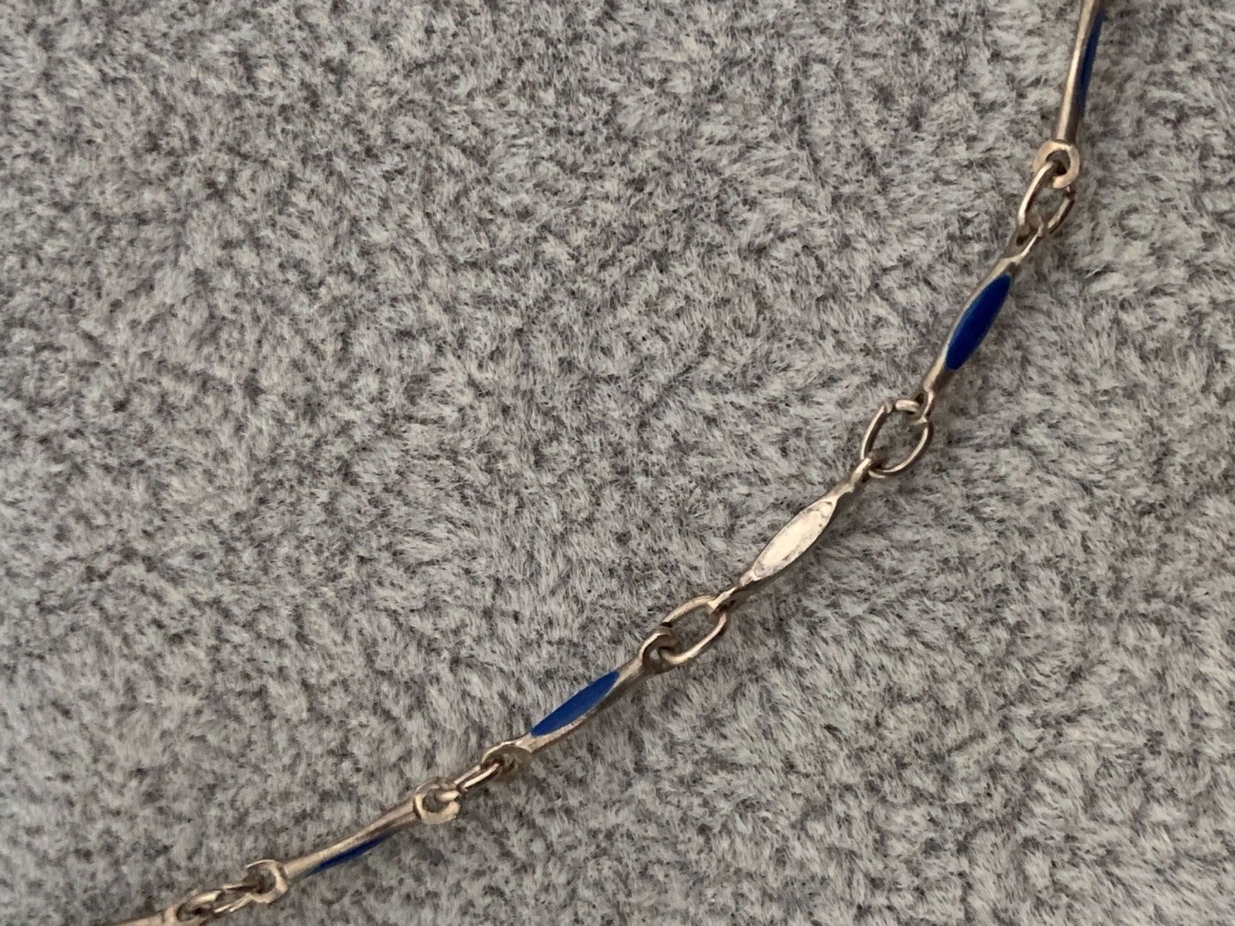 Ketten: Feines ketteli blau 40 cm – Gebraucht aus Dittingen von Bijoubelle 7