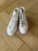 Converse All Star Chucks High, weiss, mit Herzen, Gr. 37