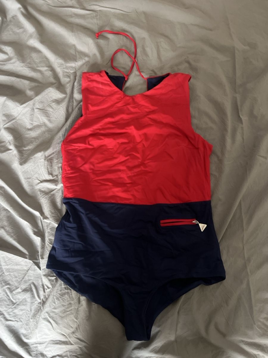 Lahco Costumi da bagno & Bikini: Roter & Blauer Badeanzug von Lahco – Usato da Basel venduto da oppo99